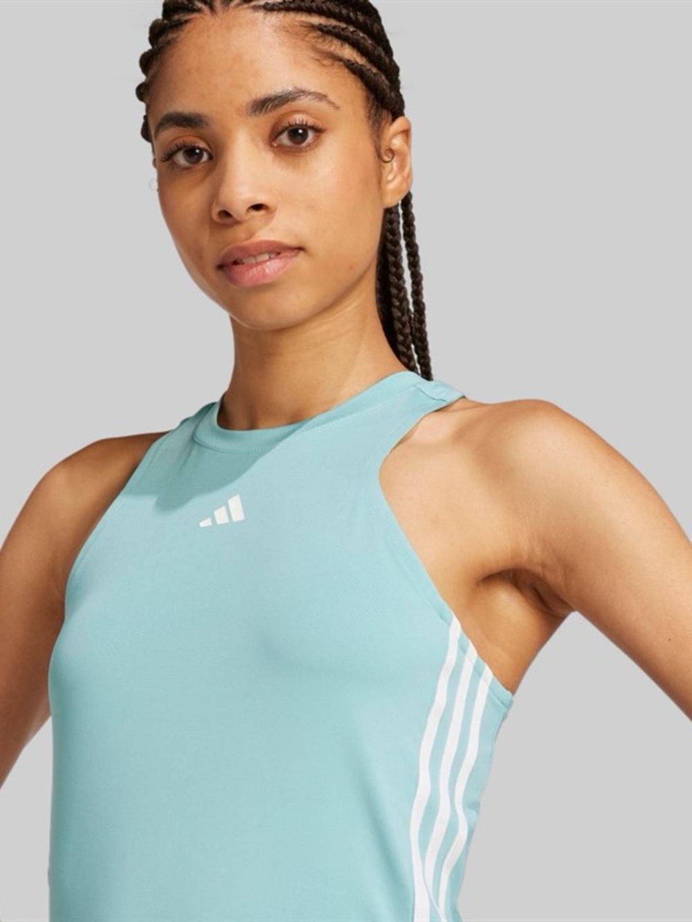 Adidas Women's Aqua High-Neck areoready Athletic Tank Top